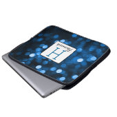 Blue Glitzer - Persönliche Gestaltung Laptopschutzhülle (Vorne Knopf)