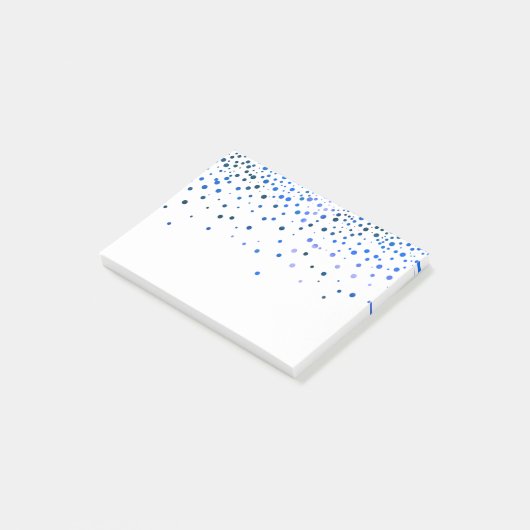 Blue Glitzer Post-it Klebezettel (angewinkelt)