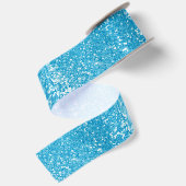 Blue Glitzer Satinband (Rückseite)