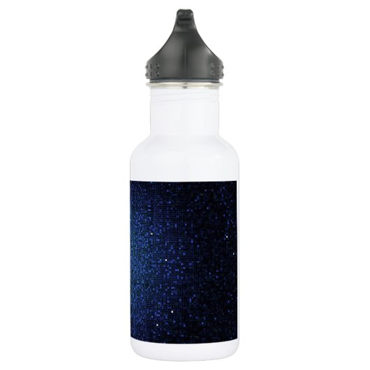 Blue Glitzer Sequin Disco 32. oz. Edelstahlflasche (Rechts)