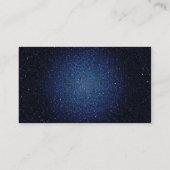 Blue Glitzer Sequin Disco Glitz Business Card Visitenkarte (Rückseite)