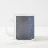 Blue Glitzer Sequin Mattiert Glass Kaffee Tasse Cu (Links)