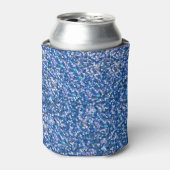 Blue Glitzer: Shiny Abstrakt Background Dosenkühler (Kanne Vorderseite)