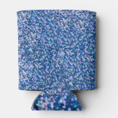 Blue Glitzer: Shiny Abstrakt Background Dosenkühler (Rückseite)