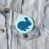 Blue Glitzer Silhouette Ostersonne Schaltfläche Button (Beispiel)