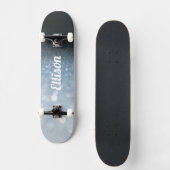 Blue Glitzer Skateboard (Vorderseite)