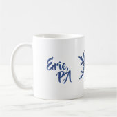 Blue Glitzer Snowflake Custom City Lassen Sie es S Kaffeetasse (Links)