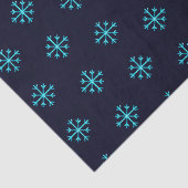 Blue Glitzer Snowflakes Seidenpapier (Ausschnitt)
