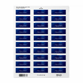 Blue Glitzer Sparkle Confetti Dots Modern (Vorne)