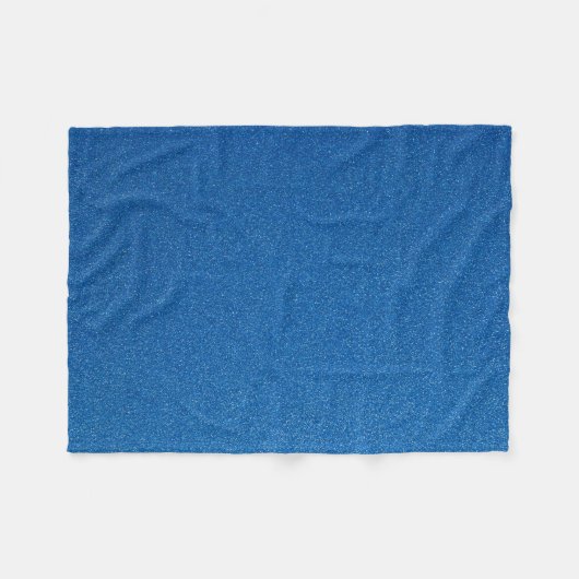 Blue Glitzer, Sparkle, Glitzer Hintergrund Fleecedecke (Vorderseite (Horizontal))