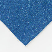 Blue Glitzer, Sparkle, Glitzer Hintergrund Fleecedecke (Ecke)