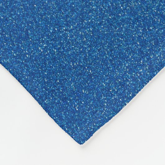 Blue Glitzer, Sparkle, Glitzer Hintergrund Fleecedecke (Ecke)