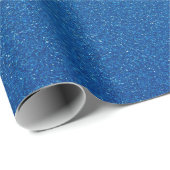 Blue Glitzer, Sparkle, Glitzer Hintergrund Geschenkpapier (Rolleneckpunkt)