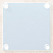 Blue Glitzer, Sparkle, Glitzer Hintergrund Glasuntersetzer (Rückseite)