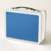 Blue Glitzer, Sparkle, Glitzer Hintergrund Metall Brotdose (Rückseite)