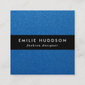 Blue Glitzer, Sparkle, Glitzer Hintergrund Quadratische Visitenkarte (Vorderseite)