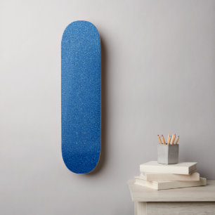 Blue Glitzer, Sparkle, Glitzer Hintergrund Skateboard