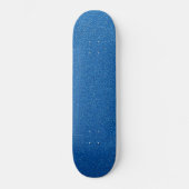 Blue Glitzer, Sparkle, Glitzer Hintergrund Skateboard (Vorderseite)