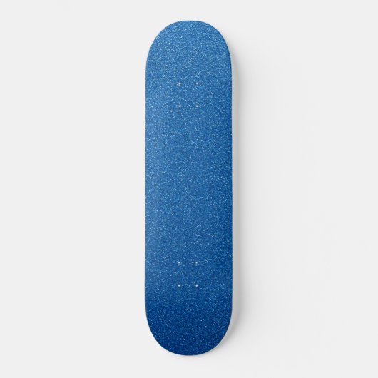 Blue Glitzer, Sparkle, Glitzer Hintergrund Skateboard (Vorderseite)