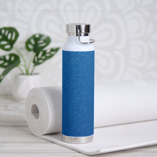 Blue Glitzer, Sparkle, Glitzer Hintergrund Trinkflasche (Yoga)