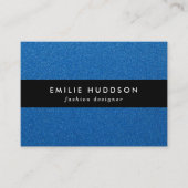 Blue Glitzer, Sparkle, Glitzer Hintergrund Visitenkarte (Vorderseite)