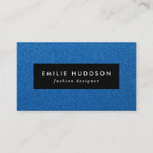 Blue Glitzer, Sparkle, Glitzer Hintergrund Visitenkarte (Vorderseite)