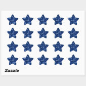 Blue Glitzer Sticker (Blatt)