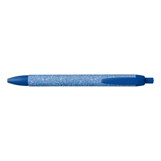 Blue Glitzer Stift mit personalisiertem, benutzerd (Rückseite)