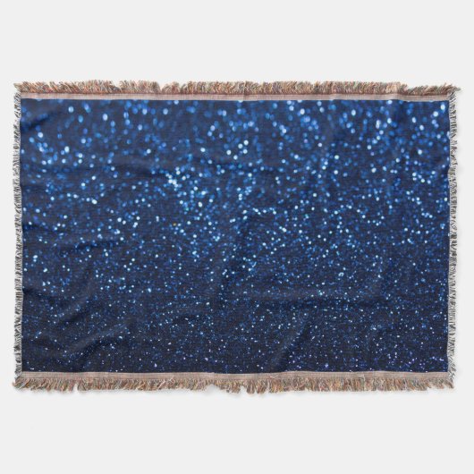 Blue Glitzer Texture Festivals Sparkor Decke (Vorderseite)