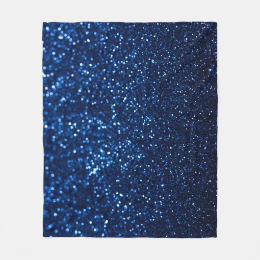 Blue Glitzer Texture Festivals Sparkor Fleecedecke (Vorderseite)