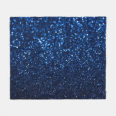 Blue Glitzer Texture Festivals Sparkor Fleecedecke (Vorderseite (Horizontal))