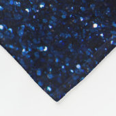 Blue Glitzer Texture Festivals Sparkor Fleecedecke (Ecke)
