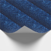 Blue Glitzer Texture Festivals Sparkor Geschenkpapier (Ecke)