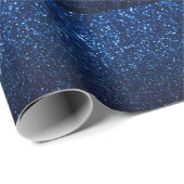 Blue Glitzer Texture Festivals Sparkor Geschenkpapier (Rolleneckpunkt)