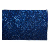 Blue Glitzer Texture Festivals Sparkor Kissenbezug (Rückseite)