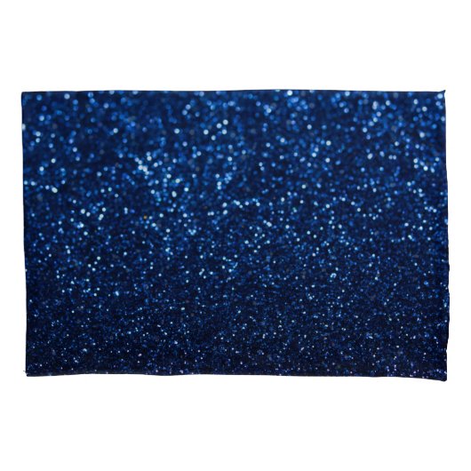Blue Glitzer Texture Festivals Sparkor Kissenbezug (Vorderseite)