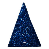 Blue Glitzer Texture Festivals Sparkor Partyhütchen (Rechts)
