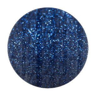 Blue Glitzer Texture Festivals Sparkor Schneidebrett