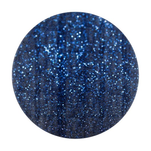 Blue Glitzer Texture Festivals Sparkor Schneidebrett (Vorderseite)