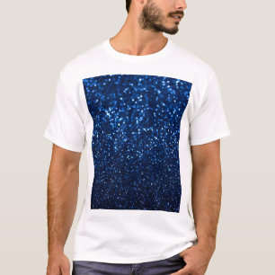 Blue Glitzer Texture Festivals Sparkor T-Shirt