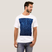 Blue Glitzer Texture Festivals Sparkor T-Shirt (Vorne ganz)