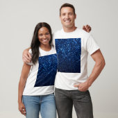 Blue Glitzer Texture Festivals Sparkor T-Shirt (Unisex)