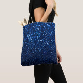 Blue Glitzer Texture Festivals Sparkor Tasche (Von Nahem)