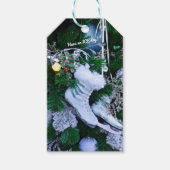 Blue Glitzer und Fur Ice Skate auf Weihnachtsbaum Geschenkanhänger (Vorderseite)