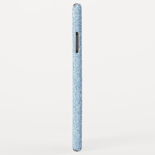 Blue Glitzer und Sparkle Monogram Case-Mate iPhone Hülle (Hinten/Rechts)