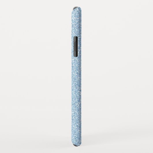 Blue Glitzer und Sparkle Monogram Case-Mate iPhone Hülle (Hinten/Rechts)