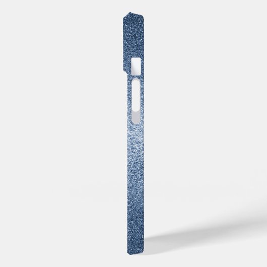 Blue Glitzer Unicorn Case-Mate iPhone Hülle (Rückseite / Links)