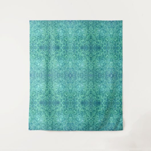 Blue Glitzer Wandteppich (Vorderseite)