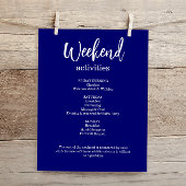 Blue Glitzer Weekend Bachelorette Einladung