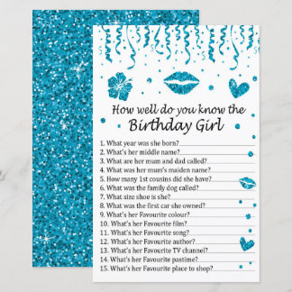 Blue Glitzer Wie gut kennen Sie den Geburtstag?